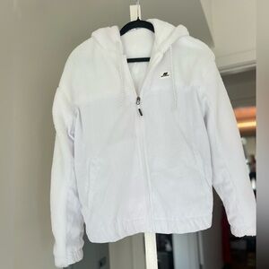 New Balance White Zip-Up Jacket